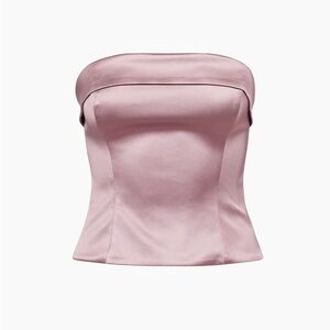 Aritzia - BLACK Satin Bustier